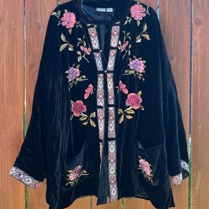 Velvet embroidered duster | very Stevie Nicks